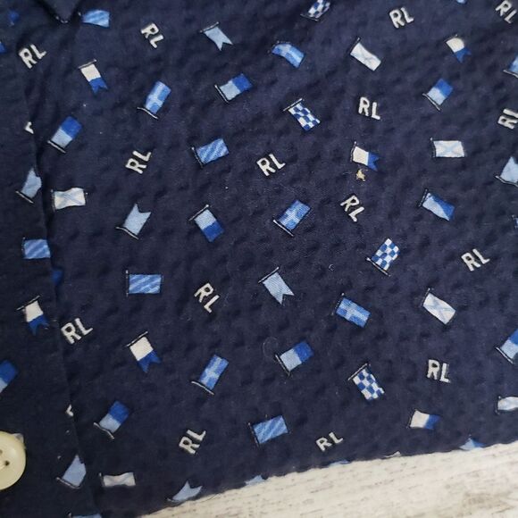 Ralph Lauren Seersucker Button Down Shirt - Picture 4 of 8